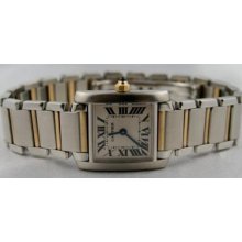 Cartier Tank Francaise 18kt Yellow Gold & Steel Quartz Ladies W51007q4