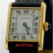 Cartier Vintage Ladies tank 18K Mechanical Movement