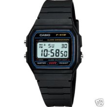 Casio F91w-1 Men's Classic Chronograph Alarm Lcd Digital Watch