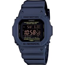 Casio G-shock Solar Powered Blue Resin Band Digital Men's Watch G5600nv-2d