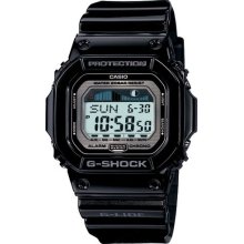 Casio Mens G-Shock G-Lide Stainless Watch - Black Rubber Strap - Gray Dial - GLX5600-1