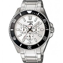 Casio Stainless Steel Mens Watch Mdv-303d-7avdf