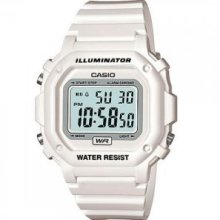 Casio White Chronograph Alarm Watch F108WHC-7B F-108WHC