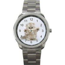 Cat Kitten Sport Metal Watch 19