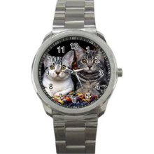 Cat Kitten Sport Metal Watch 06