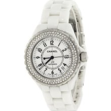 Chanel J12 Paris Ceramic Swiss Automatic 38mm Diamond Bezel Ladies Watch