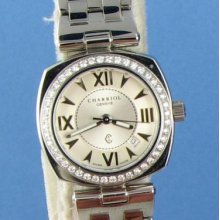 Charriol Alexandre Axo-82-1-60 Diamond Bezel Silver Dial Watch $4990