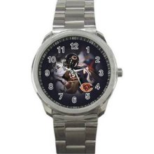 Chicago Bears 13 Unisex Silver-Tone Sports Metal Watch