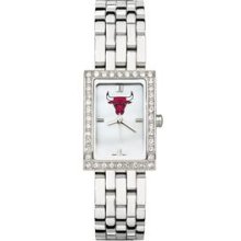 CHICAGO BULLS LADIES ALLURE WATCH STAINLESS BRACELET