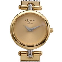 Christian Dior Ladies Gold Electroplate Ladies Dress Watch