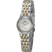 Christina Design London Two Tone Ladies 12 Diamond Bracelet Watch