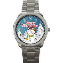 Christmas Vol 1 Unisex Silver-Tone Sports Metal Watch 16