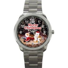 Christmas Vol 1 Unisex Silver-Tone Sports Metal Watch 10