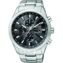 Citizen AT8010-58E Watch World A-T Mens - Black Dial