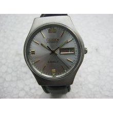 Citizen Automatic Extremely Rare Silver Color Dial Men's Watch Fresh Condition