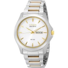 Citizen Bm8484-50a Eco Drive Two-tone White Dial With Warranty