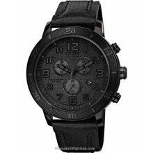 Citizen DRIVE BRT 3.0 Unisex All-Black Chronograph Leather AT2205-01E