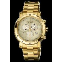 Citizen Drive Fb1342-56p Chronograph Watch Round Gold Eco Drive