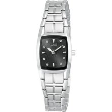 Citizen Eco-drive Black Dial Silver-tone Women's Fashion Watch Ew9700-56e