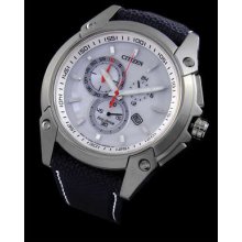 Citizen Eco Drive Chronograph 100m Nylon Sports Sapphire At0851-15a