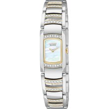 Citizen Eco-drive Crystals Mother Of Pearl Dial Women's Fashion Watch Eg2734-56d