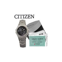 Citizen Eco-Drive Marinaut Chronograph Titanium AT1100-55F Mens Watch