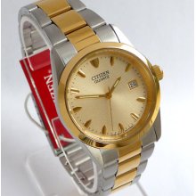 Citizen Gold Dial With Date Men's Watch