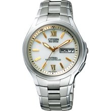 Citizen Lineup Attesa Men's Atd53-2791 Silver X White Watch