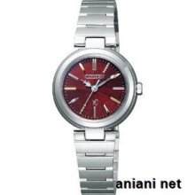 Citizen Lineup Xc Eco-drive Ladies Fe2020-66w Silver X Red Watch