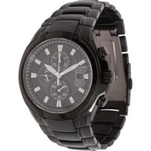 Citizen Men's Titanium Watch Sapphire Crystal Ca0265-59e Bnib Black Free Shiping