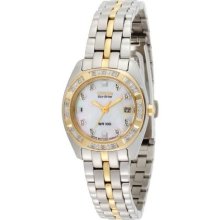 Citizen Silver EW1594-55D Women's EW1594-55D Eco Drive Two-Tone Watch