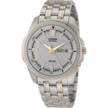 Citizen Two Tone Bracelet Date Mens Watch Bm8496-51a