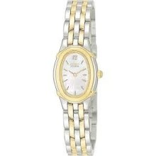 Citizen Women's $250 Eco-drive Two-tone Watch W/ Mop Oval Dial Ep4024-51d