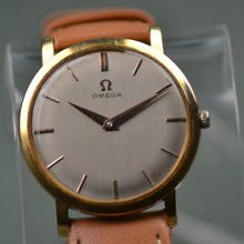 Classic Mens Solid 18ct Gold Omega Watch - Excellent - Wimbledon Watches