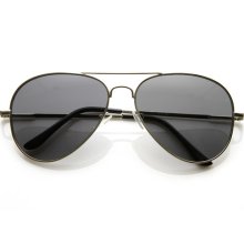 Classic Original Iconic Metal Aviator Sunglasses - 58mm Frame