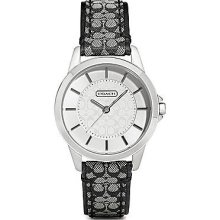 COACH CLASSIC SIGNATURE STRAP WATCH