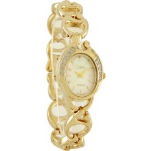 Colibri Janel Russell's Mother And Child Diamond Ladies Gold Bracelet Watch