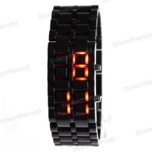 Color Storm Men Lava Sport Date Day Digital Display Red Led Watch 10colors