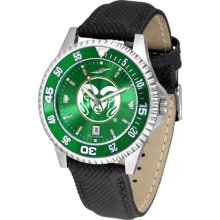 Colorado State Rams Competitor AnoChrome Poly/Leather Band Watch