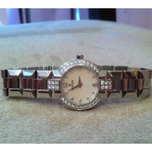 â–ˆ Concord 'la Scala' Ladies Stainless Steel Watch With Diamonds â–ˆ