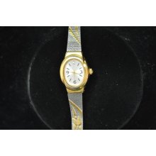 Cool Ladies Quartz Wristwatch With Cool Band Keeping Time!!