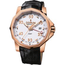 Corum Admiral's Cup 44mm GMT Red Gold Watch 383.330.55/0081 AA12