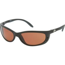 Costa Del Mar Fathom Polarized Sunglasses - 580 Polycarbonate Lens Matte Black/Copper, One Size