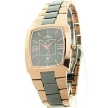 Croton Men's Tungsten & Ceramic Date Dress Watch CN307364BRBK ...