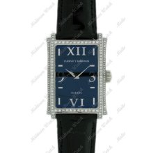 Cuervo Y Sobrinos Prominente Clasico A2010 Diamond Paved Ss Quartz Watch $17,600