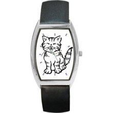 Cute Tabby Kitten Kitty Cat Unisex Wrist Watch