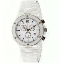 Danish Design Unisex Ceramic Ceramic Watch - White Bracelet - White Dial - DDSIQ62Q876