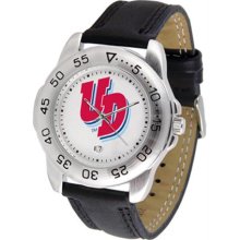 Dayton Flyers UD Mens Leather Sports Watch