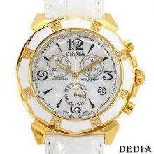 DEDIA 6201ML035 Chronograph Diamond Ladies Watch