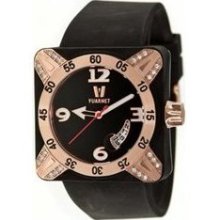 Deepest Lady Ladies Watch in Black with Rose Gold Bezel ...